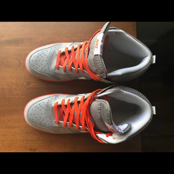 Nike Dunk High light charcoal and orange Un Pigeon - Picture 2 of 2